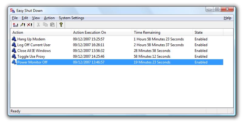 Image displays a dialog box to easily use shutdown, hibernate, restart and others